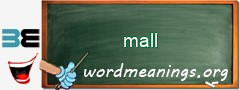 WordMeaning blackboard for mall